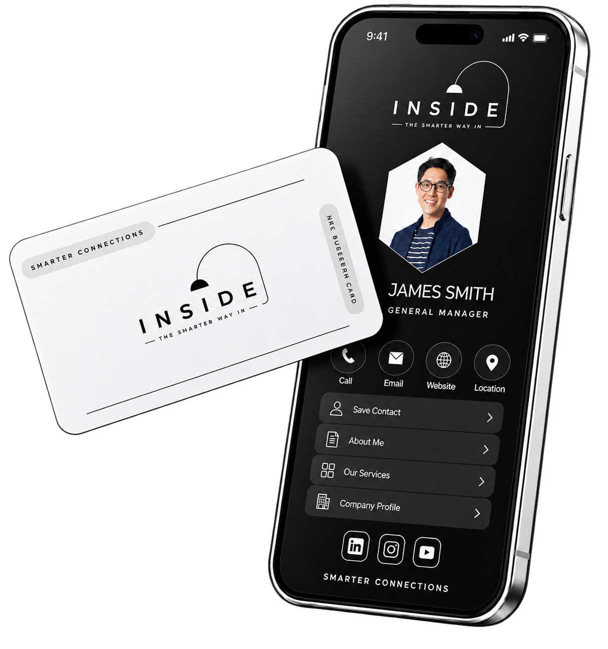 Basic card with digital profile